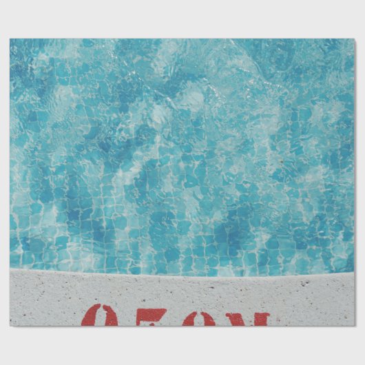 Grijze betonpool op 0,30 meter cadeaupapier (Vlak)