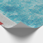 Grijze betonpool op 0,30 meter cadeaupapier (Hoek)