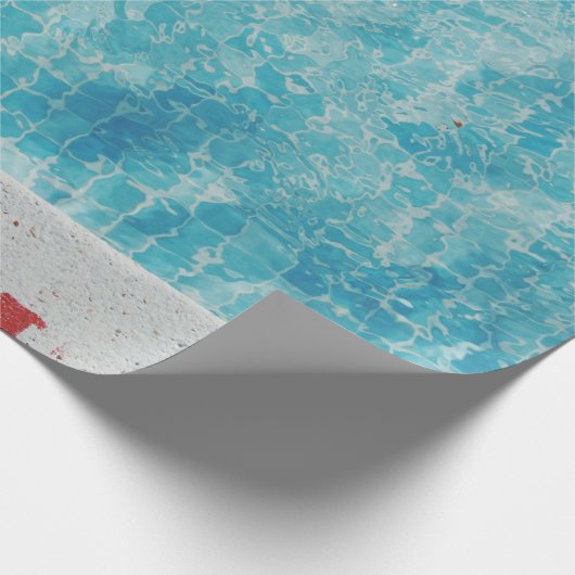 Grijze betonpool op 0,30 meter cadeaupapier (Hoek)