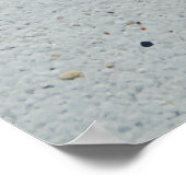 Grijze betonpool op 0,30 meter poster (Hoek)