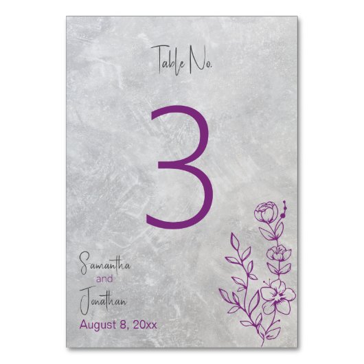 Grijze betonstaal en Paarse Kaart (Voorkant)