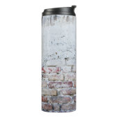 Grijze betonstenen wand thermosbeker (Gedraaid links)