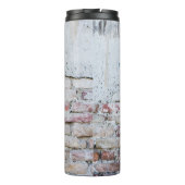 Grijze betonstenen wand thermosbeker (Achterkant)