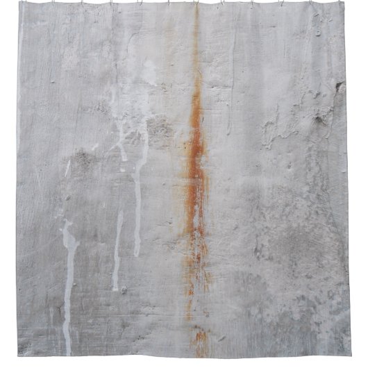 Grijze betonwand douchegordijn (Voorkant)