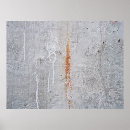Grijze betonwand poster (Voorkant)