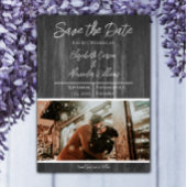 Grijze bijtende foto slaat de datum op save the date