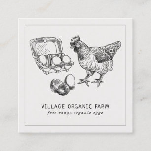 Grijze, biologisch vrij eiergebied Boerderij Vierkante Visitekaartje