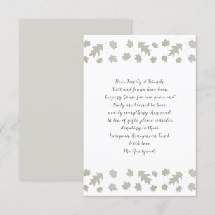 Grijze blaadjes die goed de Kaarten van de bewoord