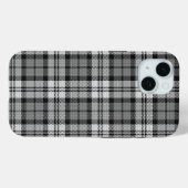Grijze Blackwatch Tartan Plaid Design Case-Mate iPhone Case (Achterkant (horizontaal))