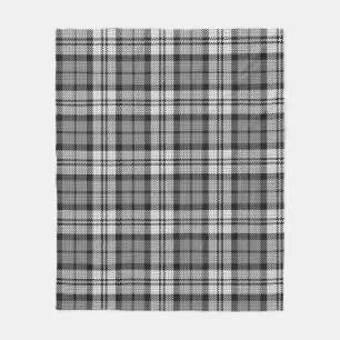Grijze Blackwatch Tartan Plaid Design Fleece Deken
