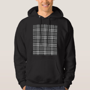 Grijze Blackwatch Tartan Plaid Design Hoodie