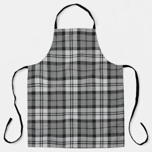 Grijze Blackwatch Tartan Plaid Design Schort