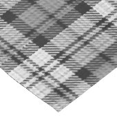 Grijze Blackwatch Tartan Plaid Design Tafelkleed (Gekanteld)