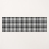 Grijze Blackwatch Tartan Plaid Design Yogamat (Voorkant (horizontaal))