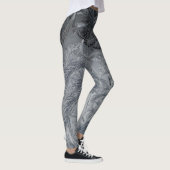 Grijze bladeren leggings (Rechts)