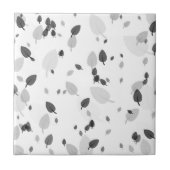 Grijze bladeren tegeltje (Voorkant)