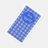 Grijze, Blauwe en Witte kant Servet (Hoek)