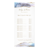 Grijze blauwe kaart voor prijslijst (Voorkant)