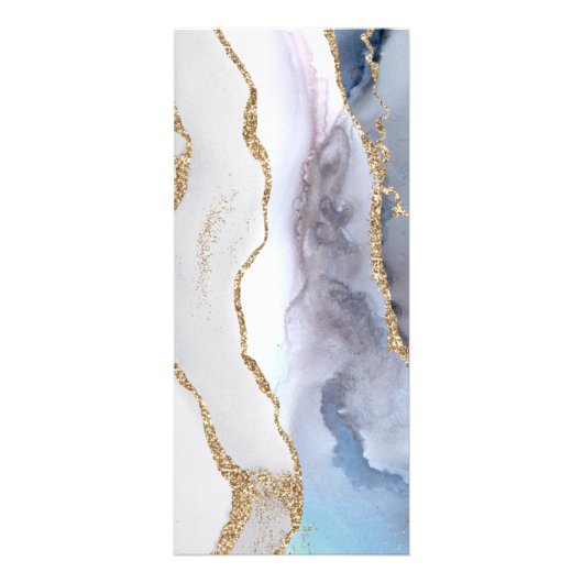 Grijze blauwe kaart voor prijslijst (Achterkant)