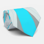 Grijze Blauwe Kerstwinter Snowflake Star Stropdas (Opgerold)