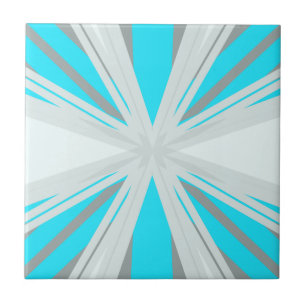 Grijze Blauwe Kerstwinter Snowflake Star Tegeltje