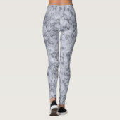 Grijze blauwe marmer leggings (Achterkant)