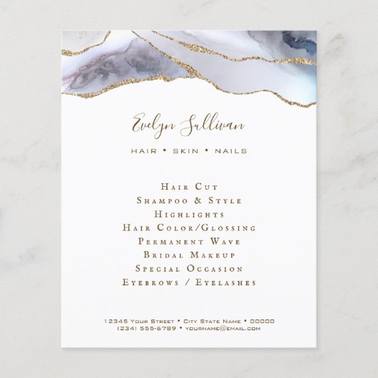 Grijze blauwe rog flyer (Voorkant)