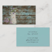 grijze blauwe schuur - lavendel rustisch land visitekaartje (Voorkant / Achterkant)