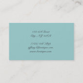 grijze blauwe schuur - lavendel rustisch land visitekaartje (Achterkant)