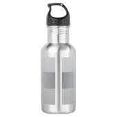 Grijze blauwe strepen waterfles  (Achterkant)