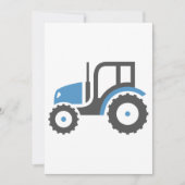Grijze blauwe tractor kaart (Voorkant)