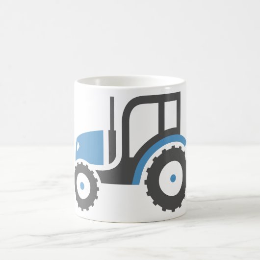 Grijze blauwe tractor koffiemok (Center)