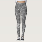 Grijze blik leggings (Voorkant)