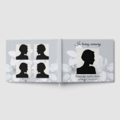 Grijze bloem rouw gastenboek (Volledig)