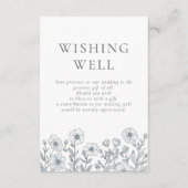 Grijze bloemen die goed willen trouwen informatiekaartje (Voorkant)