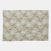 Grijze Bloemen Hydrangea Theedoek (Horizontaal)