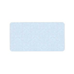 Grijze bloemen op lichtblauwe achtergrond etiket