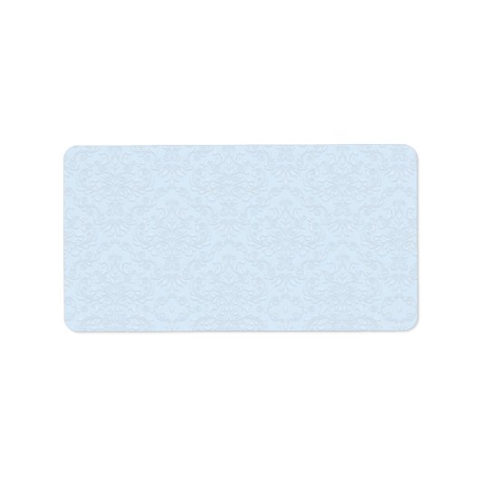 Grijze bloemen op lichtblauwe achtergrond etiket (Voorkant)