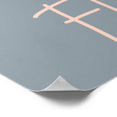 Grijze bloemenmarktposter poster (Hoek)