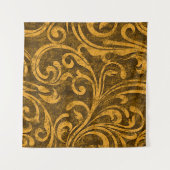 Grijze bloemige, naadloze textuur met hoge resolut wandkleed (Voorkant (horizontaal))