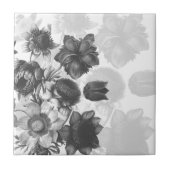 Grijze bloemkool Aangepaste keramische tegels Tegeltje (Voorkant)