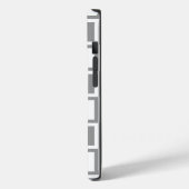 Grijze bloemkwadraten Case-Mate iPhone case (Achterkant / Links)