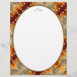 Grijze bloempatroon briefhoofd