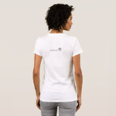 Grijze bloesem harten T-shirt (Achterkant volledig)