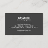 Grijze Blokken Betonbouw Bouwer Visitekaartje (Achterkant)