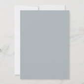 Grijze Blush Succulente Eucalyptus Bruiloft Kaart (Achterkant)
