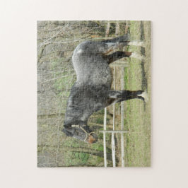 Grijze Boerderij Paardenpuzzel Legpuzzel