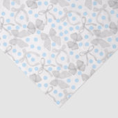 Grijze Bogen & Blauwe Stippen Weefselpapier Tissuepapier (Detail)