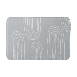 Grijze Boho Mid Century Chic Regenboog Badmat