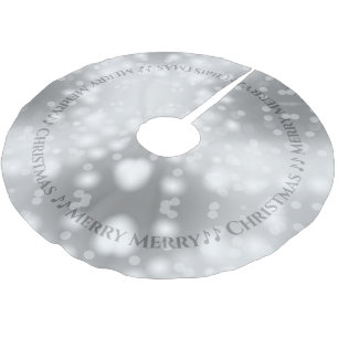 Grijze Bokeh Bubble Lights Glamour Vrolijk Kerstfe Kerstboom Rok